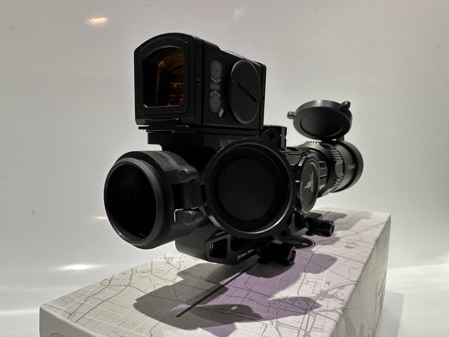 LVPO 1.2-6X24 Sight with Red dot sight.