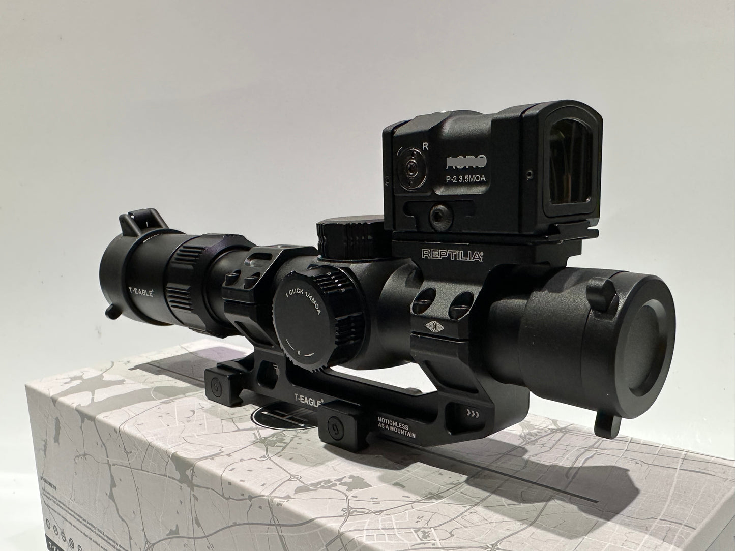 LVPO 1.2-6X24 Sight with Red dot sight.