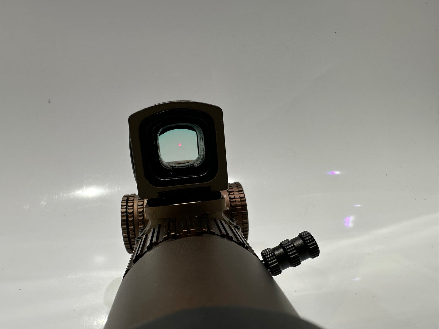 LPVO 1.2-6X24 Rifle scope illuminated reticule.