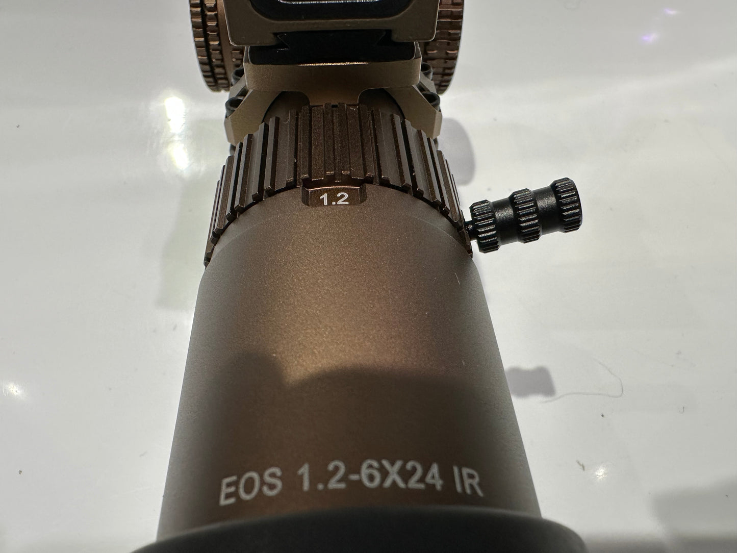 LPVO 1.2-6X24 Rifle scope illuminated reticule.