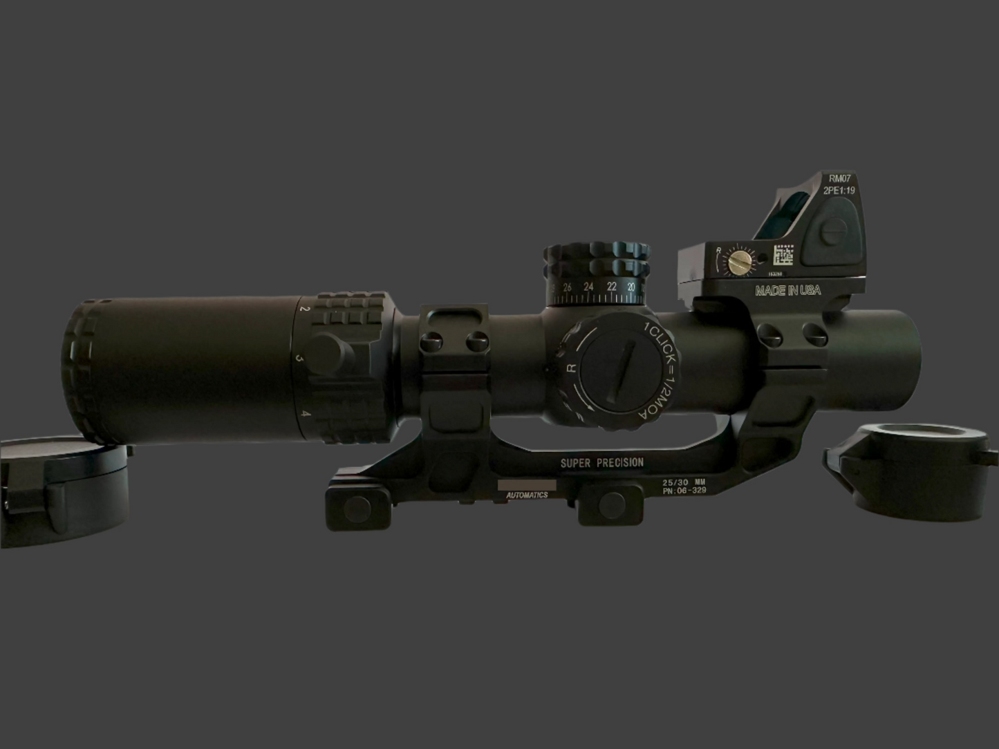 Compact LPVO 1-5X24 SIGHT WITH RMR RED DOT