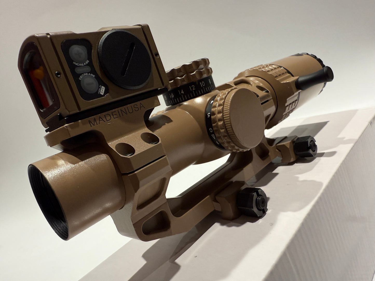 KS1 LPVO 1.5-5X24 British Army Rifle scope style + Red dot sight Dark Earth