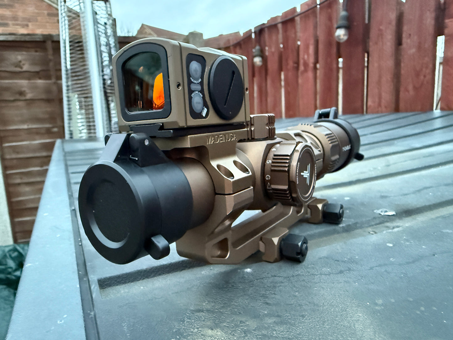 KS1 LPVO 1.2-6 x 24 British Army Rifle scope style Red dot sight