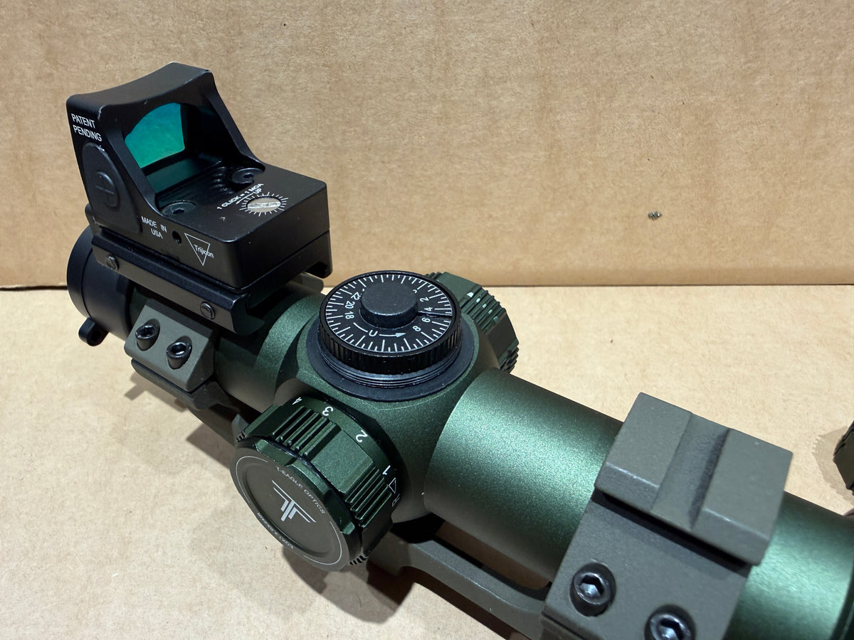 Green KS1 LPVO 1.2-6 x 24 British Army Rifle scope + RMR Red dot sight