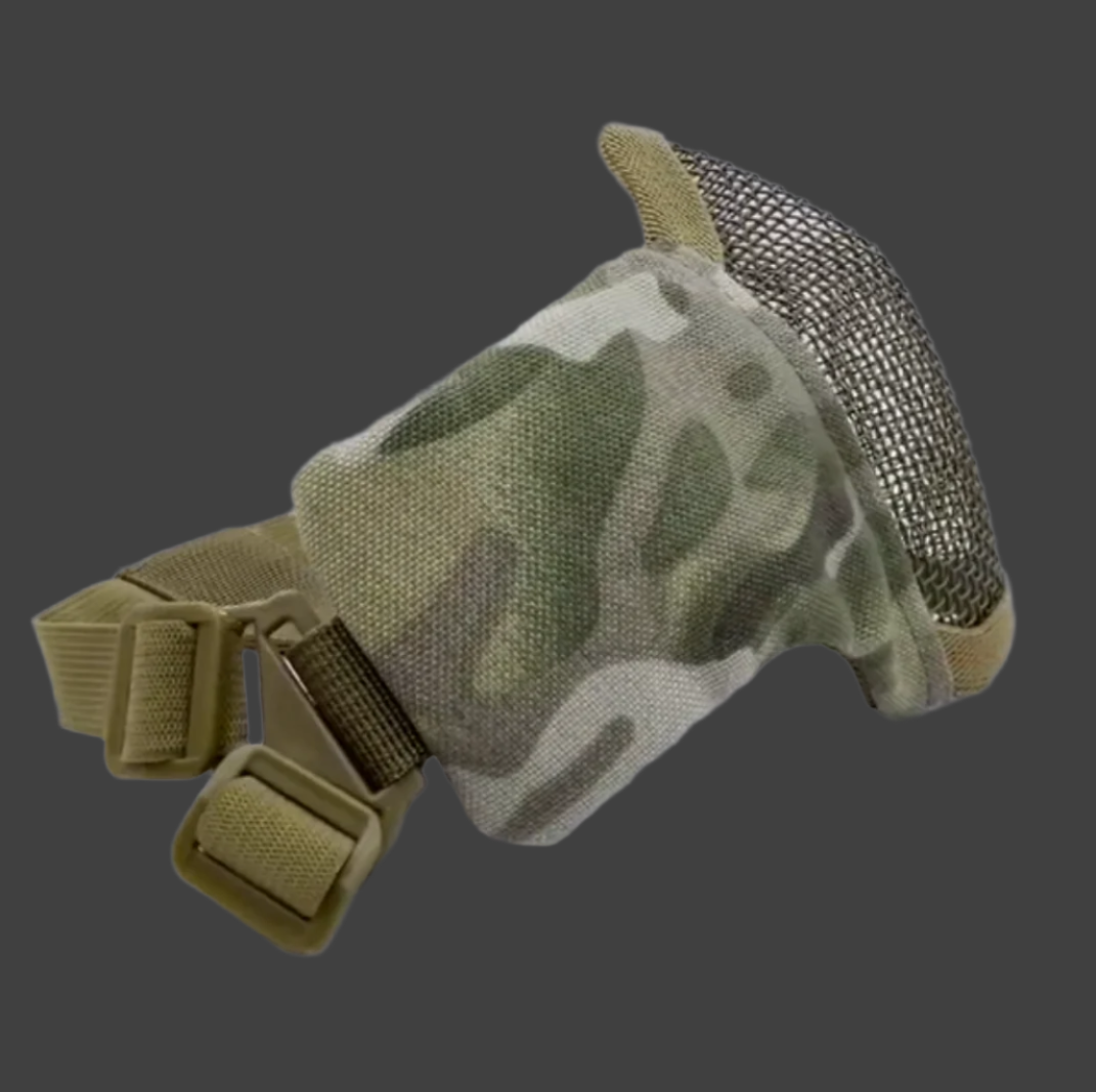 Multicam padded Tactical Half Facemask Airsoft Mask.
