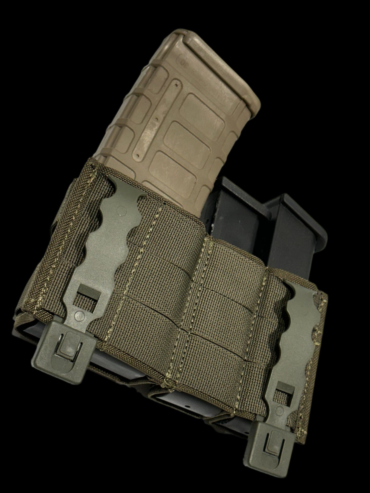 KYWI Style Single M4 5.56 Magazine & double 9mm mag pouch Multicam HSG Fast mag