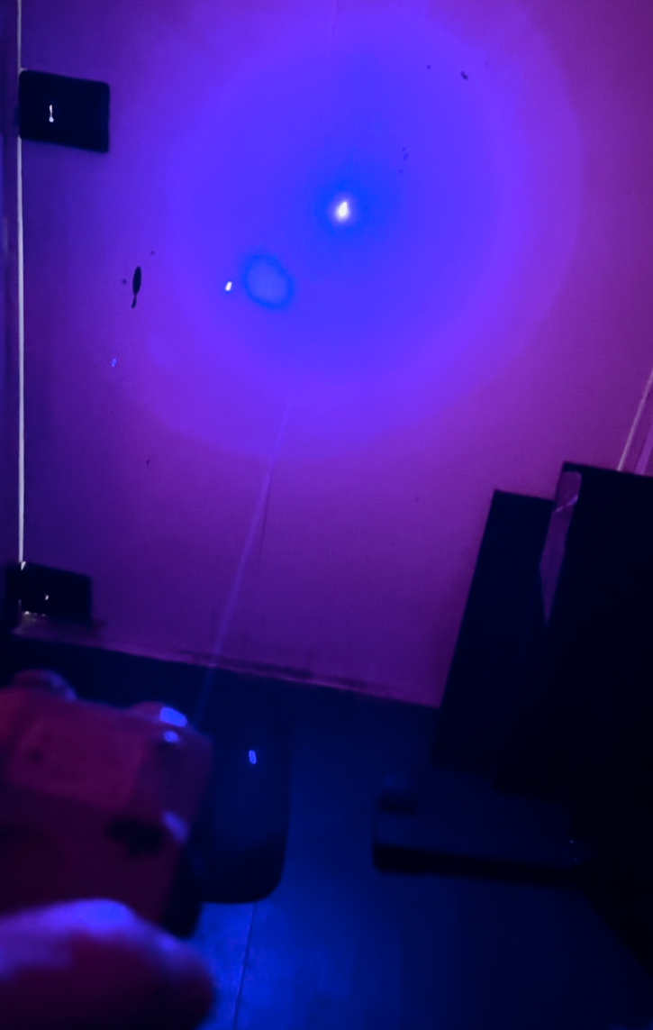 On Gun Laser (OGL) with Blue Laser, Infrared Laser & Flashlight and strobing effect