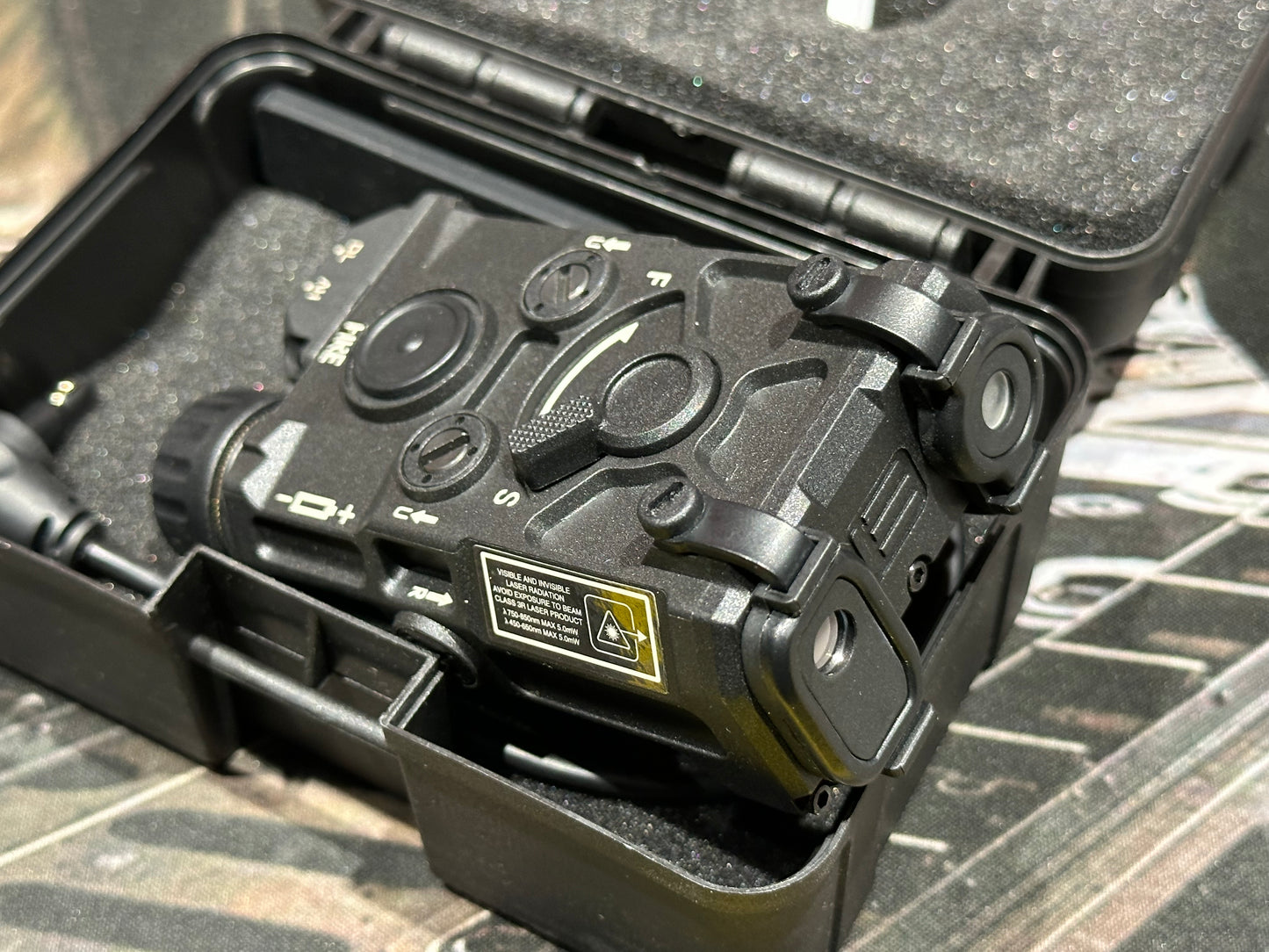 On Gun Laser (OGL) with Blue Laser, Infrared Laser & Flashlight and strobing effect