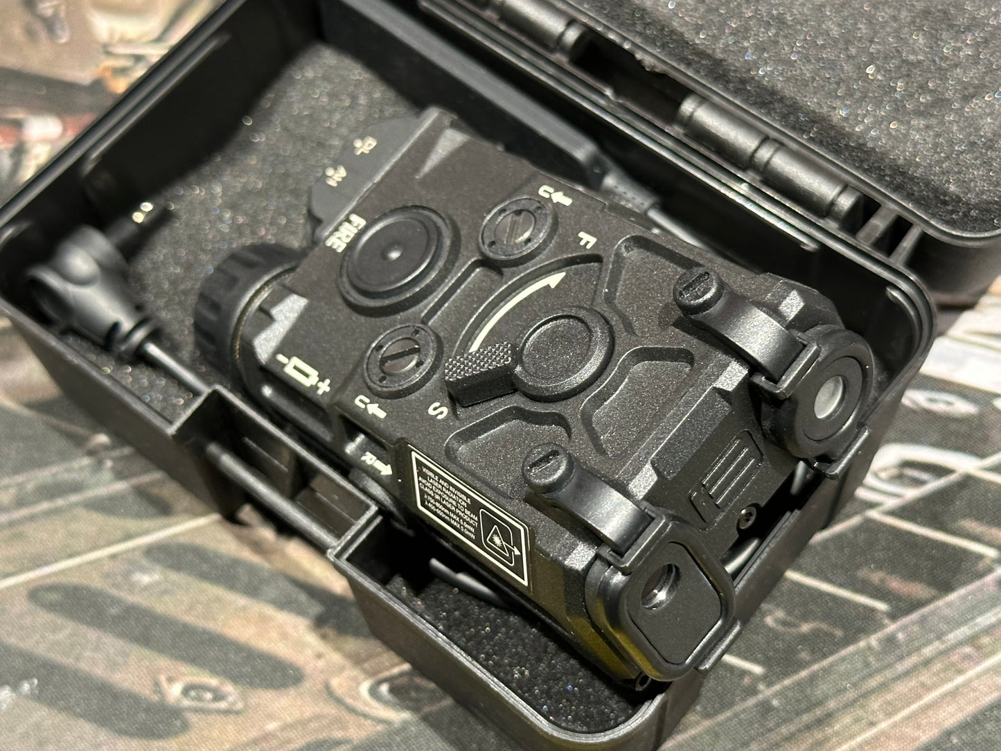 On Gun Laser (OGL) with Blue Laser, Infrared Laser & Flashlight and strobing effect