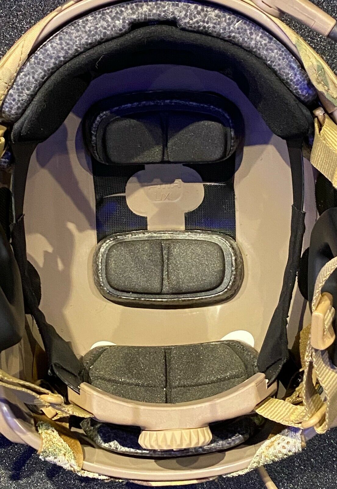 Maritime helmet with headset, helmet cover & strobe