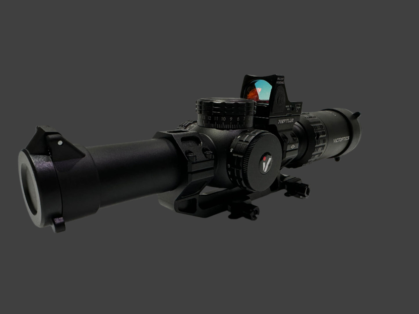 Victoptics 1-10X24 Sfp Fiber Lpvo Rifle Scope + illuminated reticule & Red dot sight