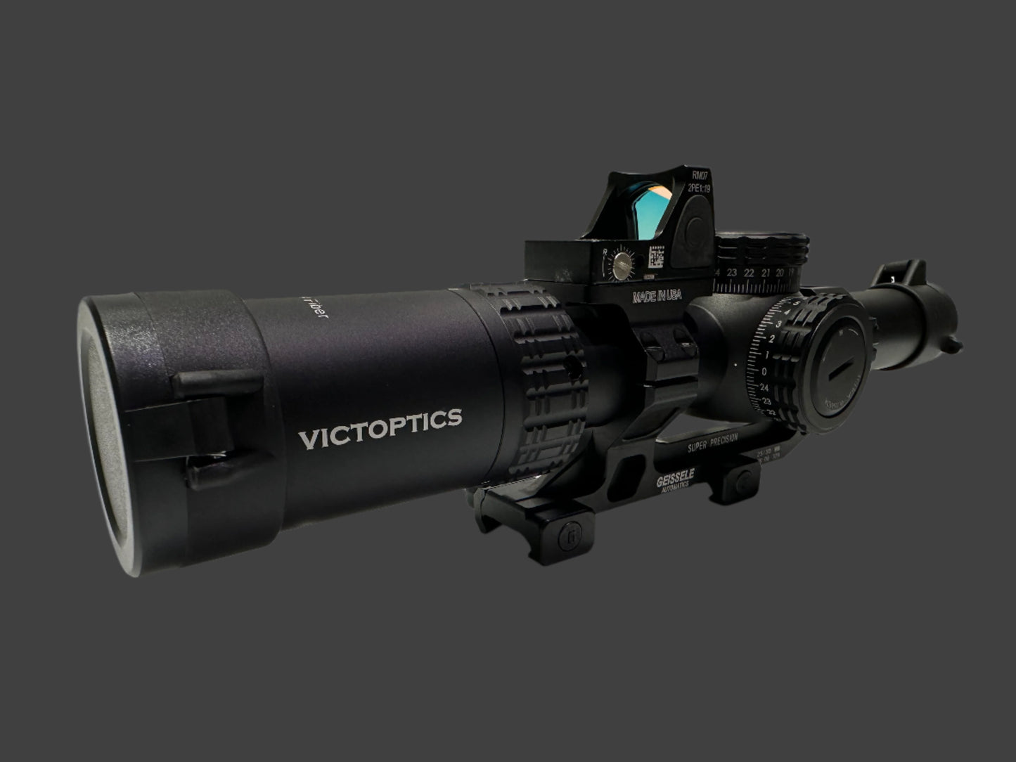 Victoptics 1-10X24 Sfp Fiber Lpvo Rifle Scope + illuminated reticule & Red dot sight