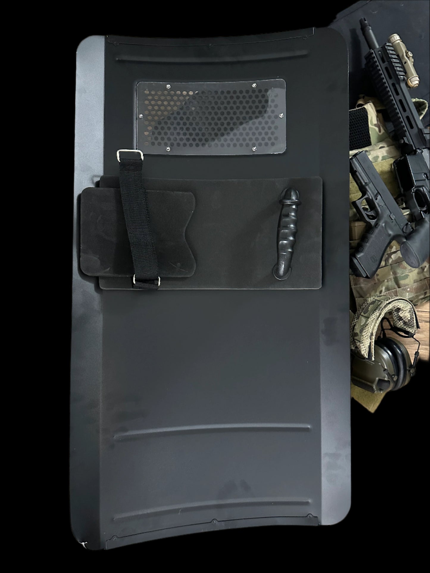 Airsoft 3ft ballistic shield alloy construction