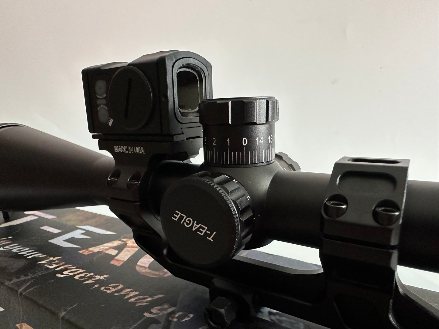 6-24X50 DMR Rifle scope illuminated reticle + ACRO Red dot sight