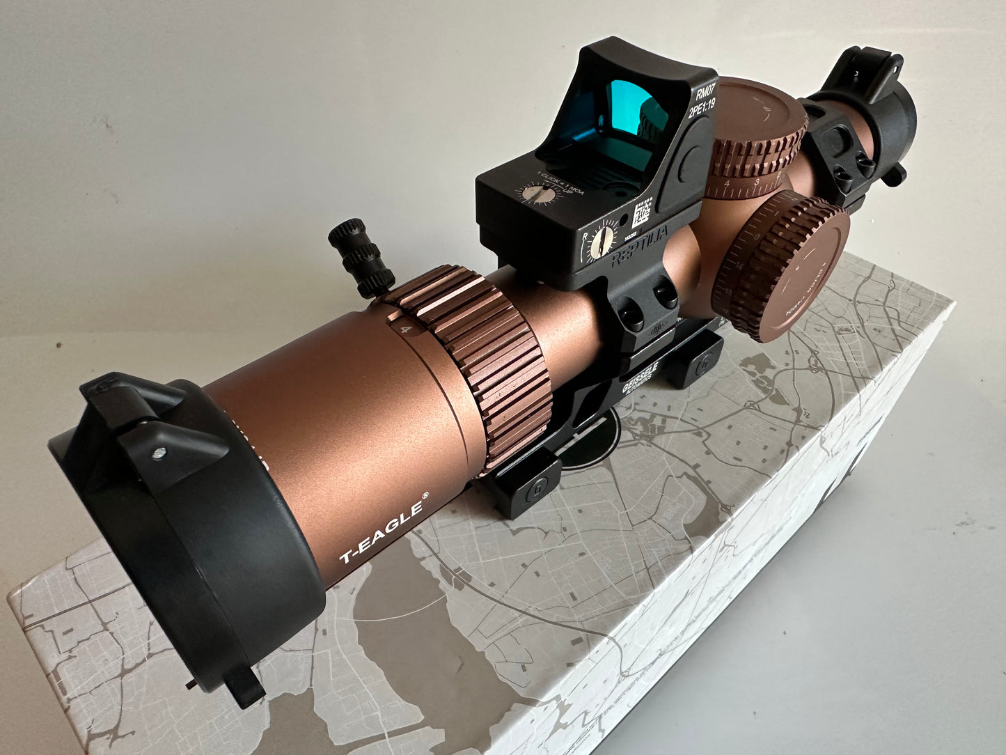 LPVO 1.2-6X24 British Army Rifle scope + RMR Red dot sight duo tone