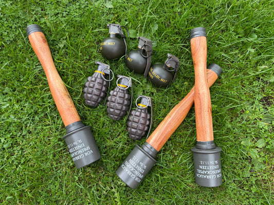 Realistic weight M67, Pineapple Frag or Stick Grenade Customised (PROP)