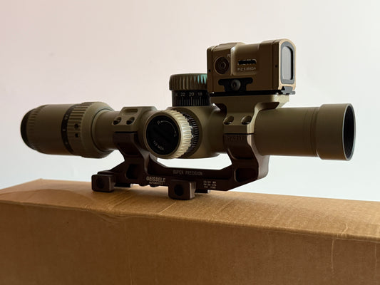 KS1 Style rifle scope SFP 1.2-6x24 in Dark Earth / Coyote tan