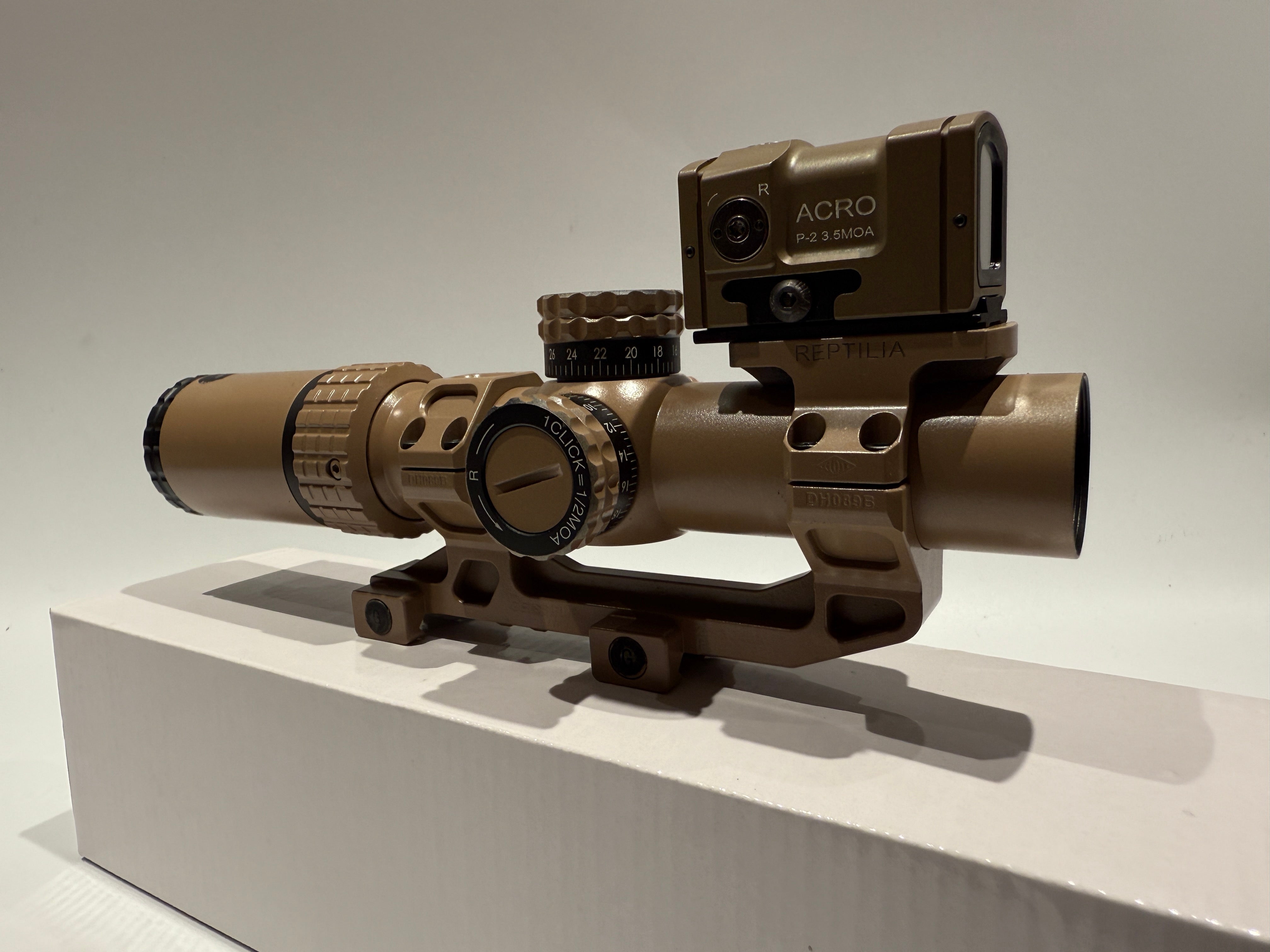 KS1 LPVO 1.5-5X24 British Army Rifle scope style + Red dot sight Dark ...