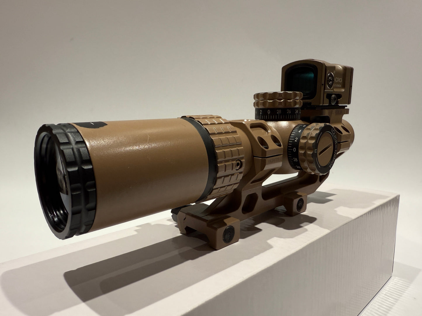 KS1 LPVO 1.5-5X24 British Army Rifle scope style + Red dot sight Dark Earth