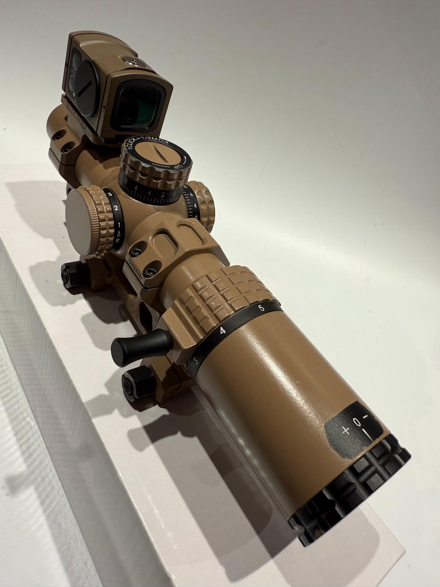 KS1 LPVO 1.5-5X24 British Army Rifle scope style + Red dot sight Dark Earth