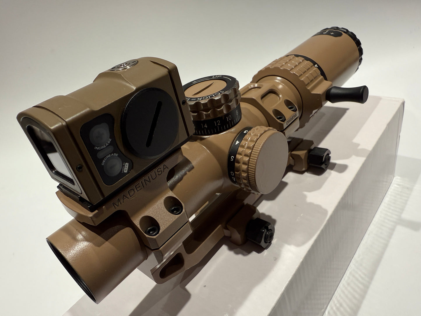 KS1 LPVO 1.5-5X24 British Army Rifle scope style + Red dot sight Dark Earth