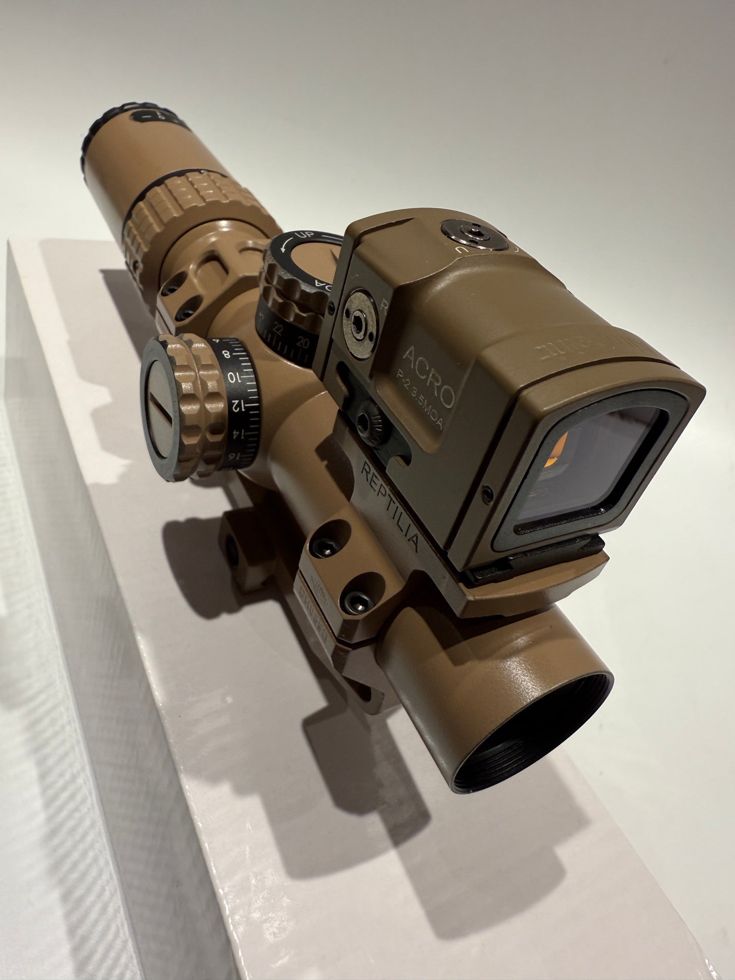 KS1 LPVO 1.5-5X24 British Army Rifle scope style + Red dot sight Dark Earth