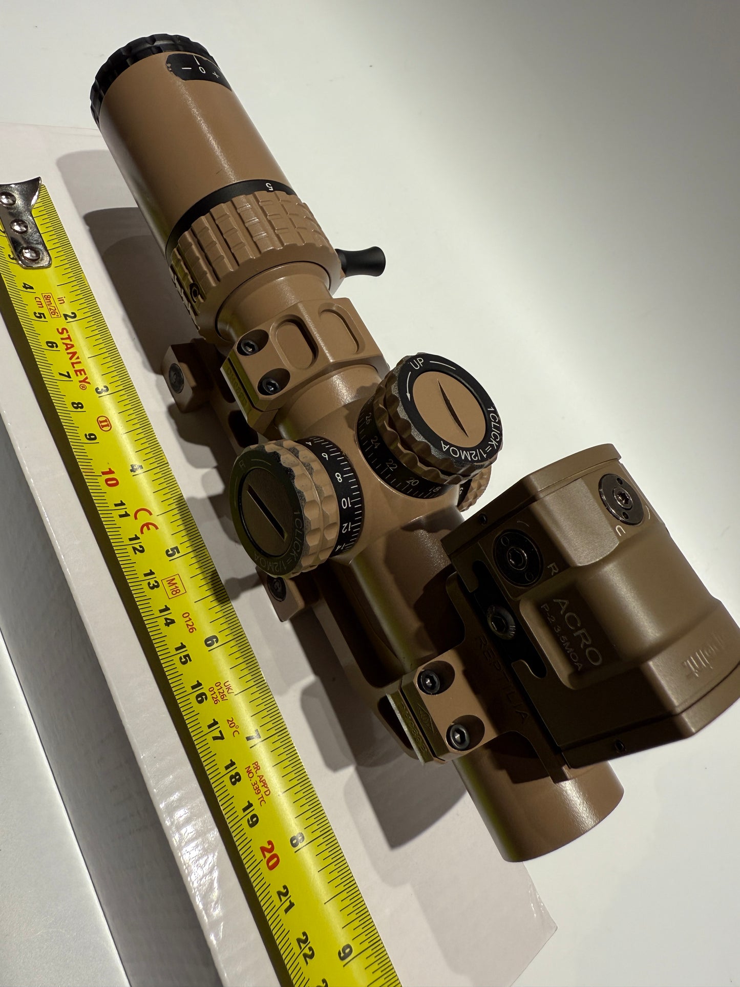 KS1 LPVO 1.5-5X24 British Army Rifle scope style + Red dot sight Dark Earth