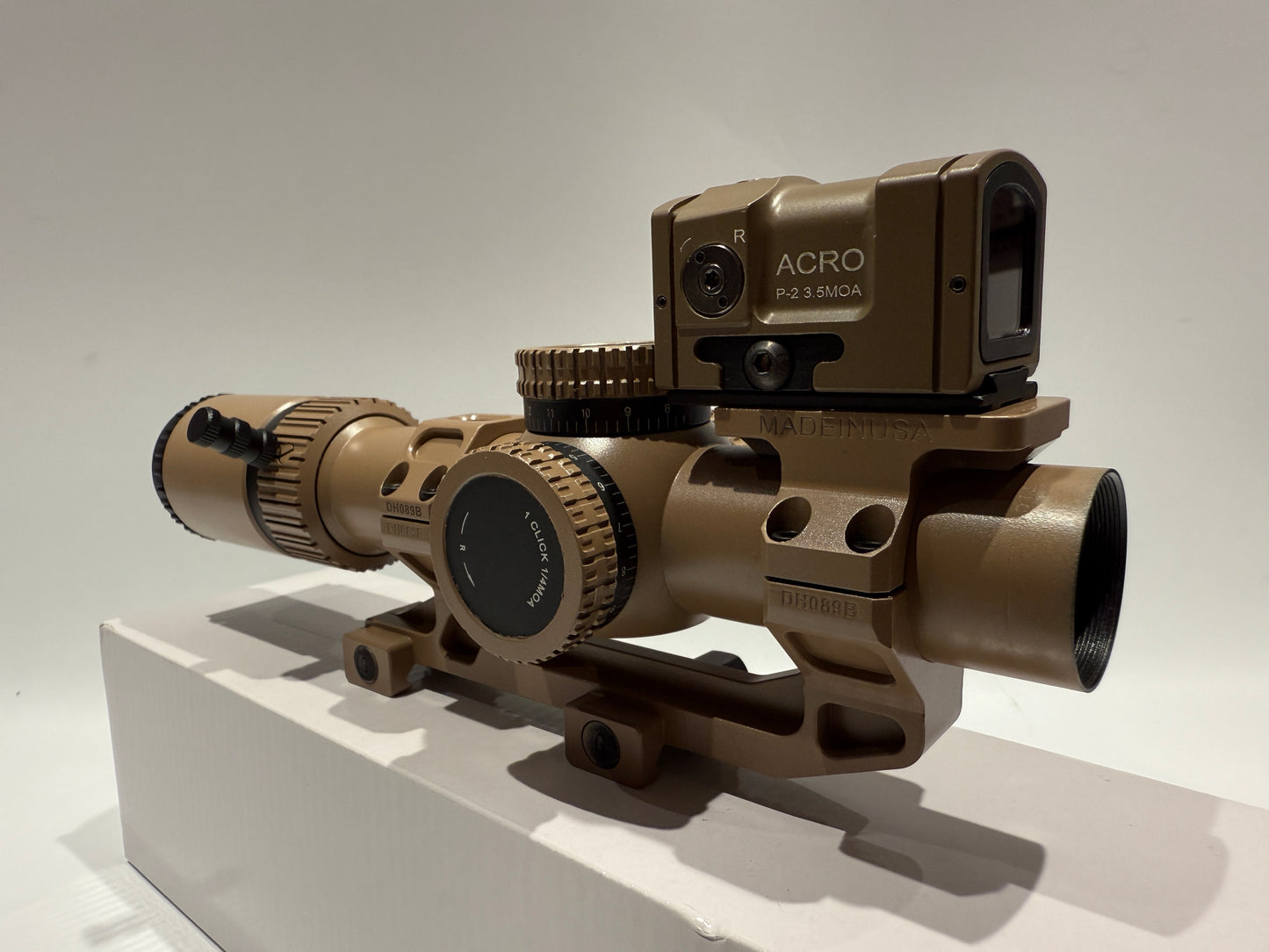 KS1 Style rifle scope SFP 1.2-6x24 in Dark Earth