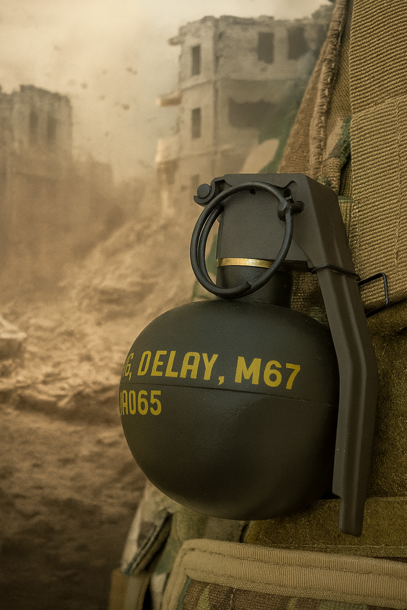 Realistic weight M67, Pineapple Frag or Stick Grenade Customised (PROP)