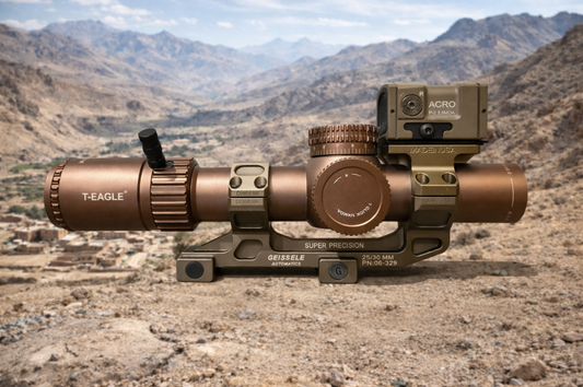 LPVO 1.2-6X24 Rifle scope illuminated reticule with P2 Red dot