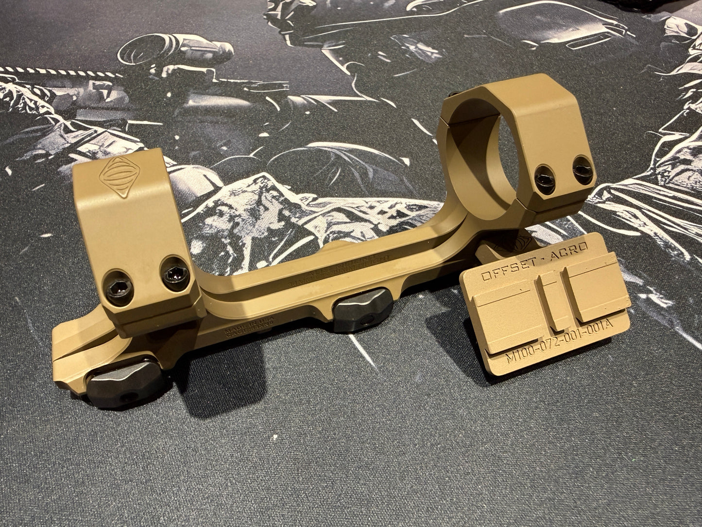 34mm cantilever scope rings with off set ACRO mount