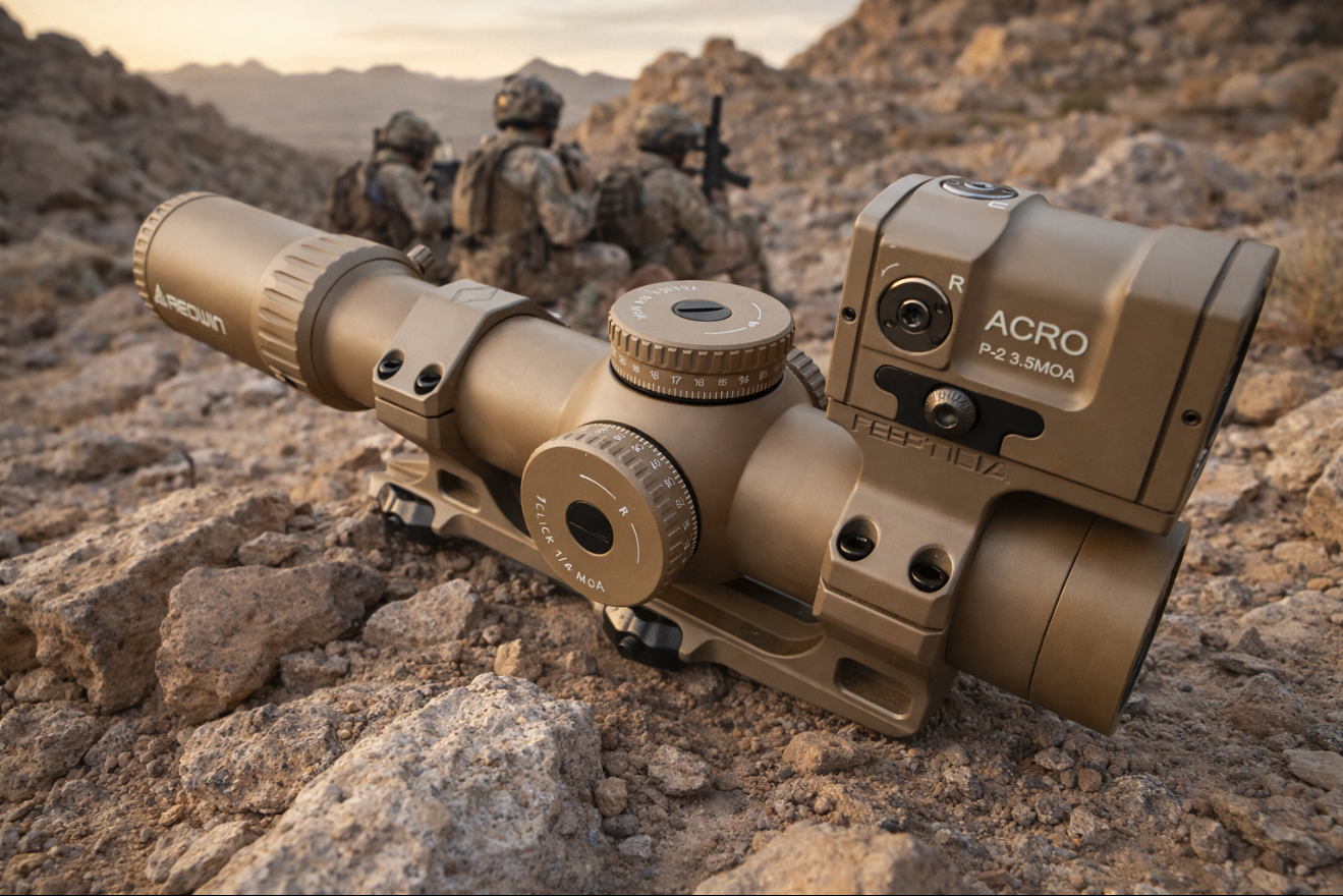 KS1  LPVO Full Dark Earth 1-10x28 Scope 34mm Tube FFP Sight