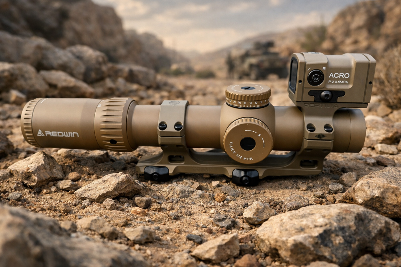 KS1  LPVO Full Dark Earth 1-10x28 Scope 34mm Tube FFP Sight