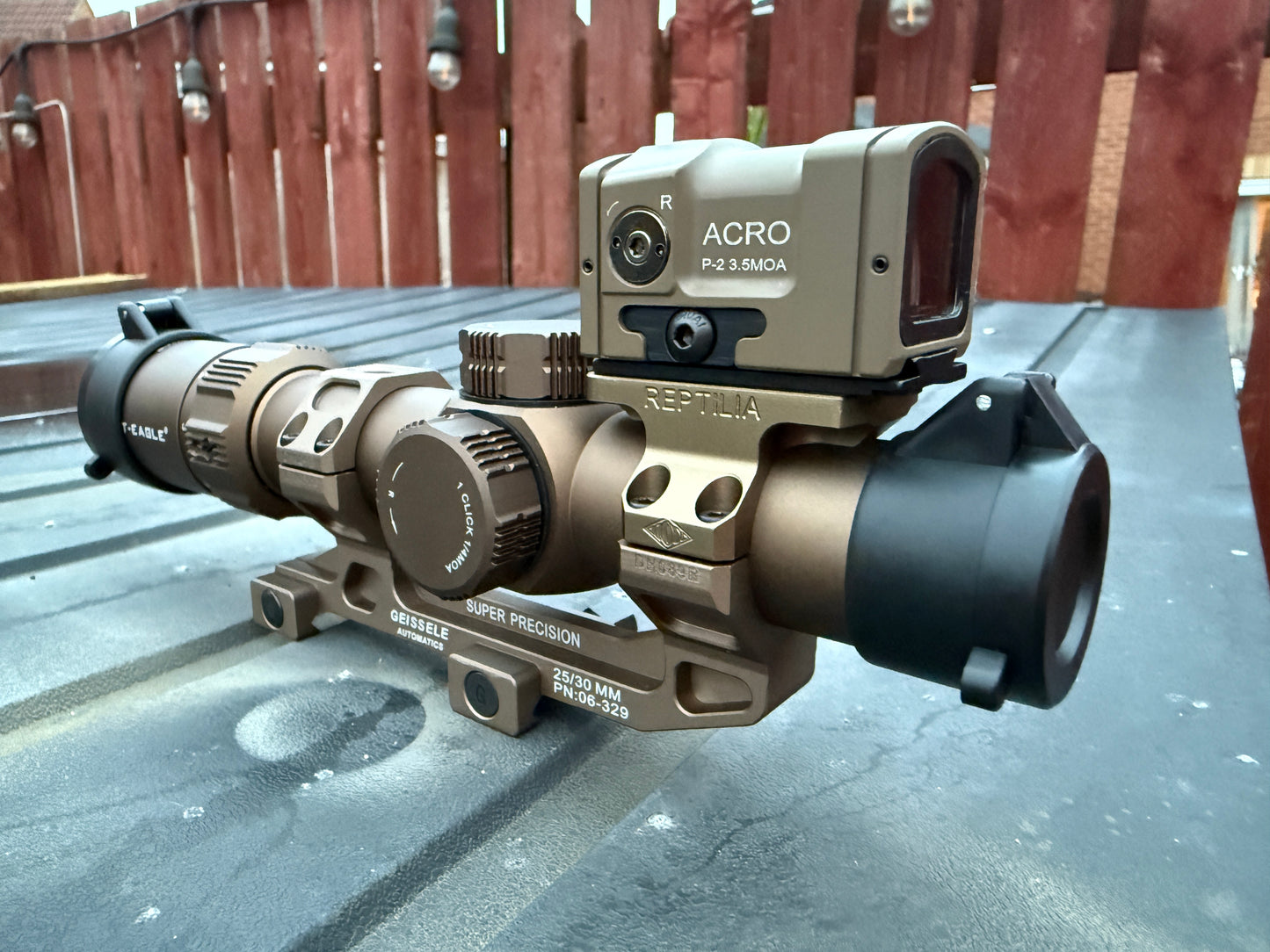 KS1 LPVO 1.2-6 x 24 British Army Rifle scope style Red dot sight