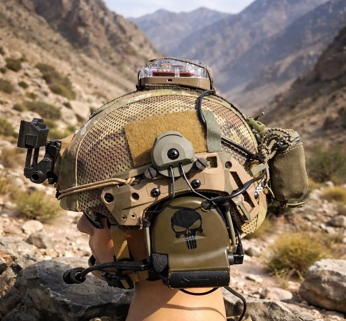 FMA Exfil Helmet airsoft with Functional COMTAC`s Seal Team Airsoft he ...