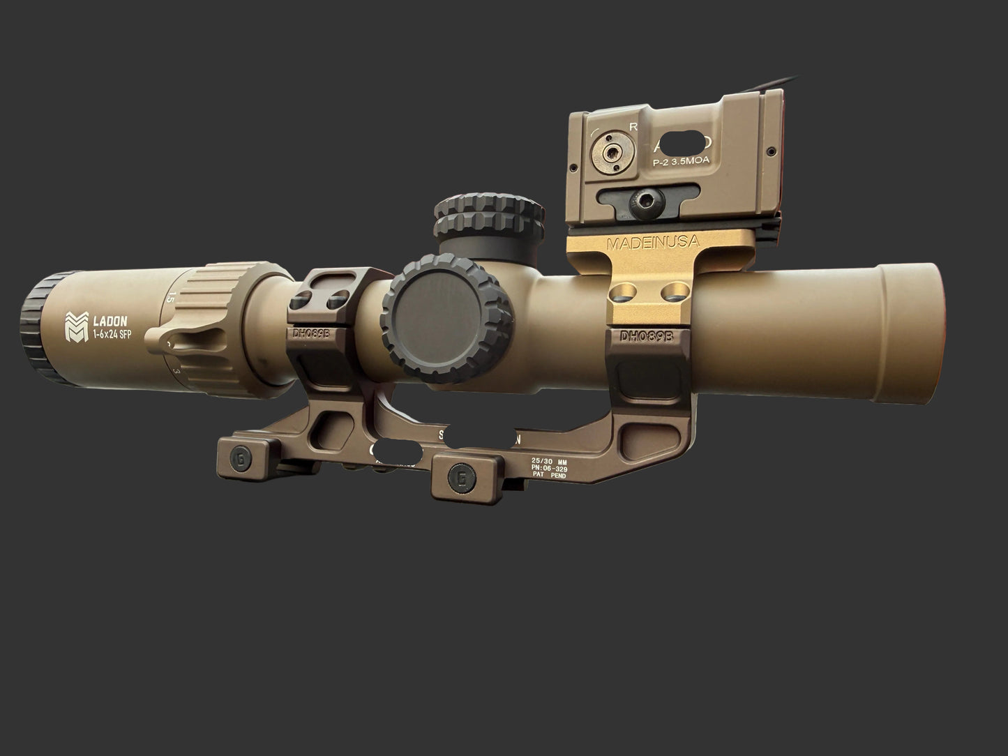 MONSTRUM LADON 1-6X24 FDE LPVO with Red Dot SFP