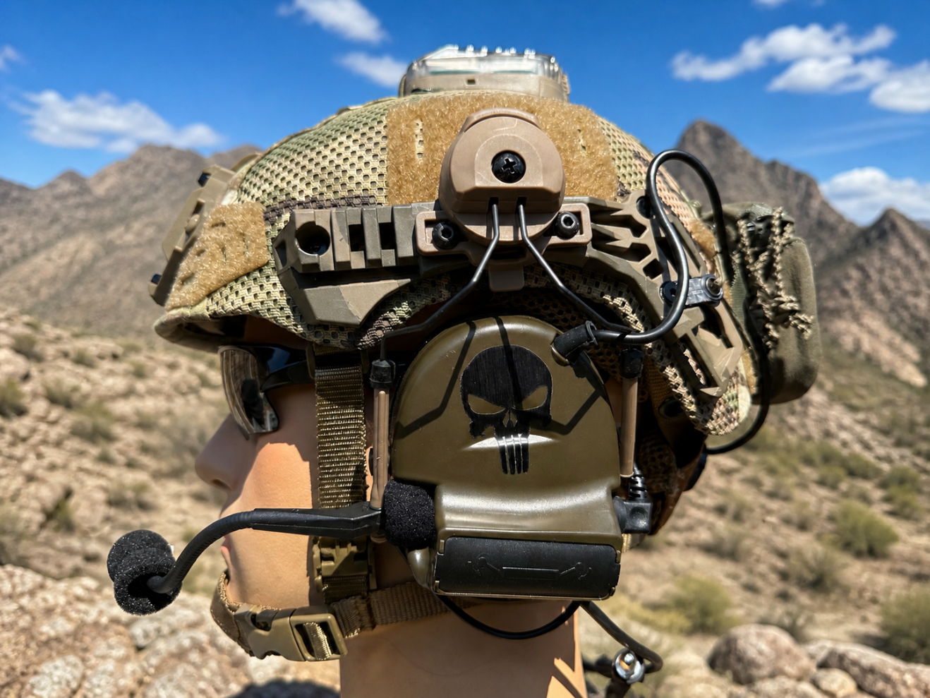 Special Forces Airsoft Custom 3.0 Exfil helmet with Headset