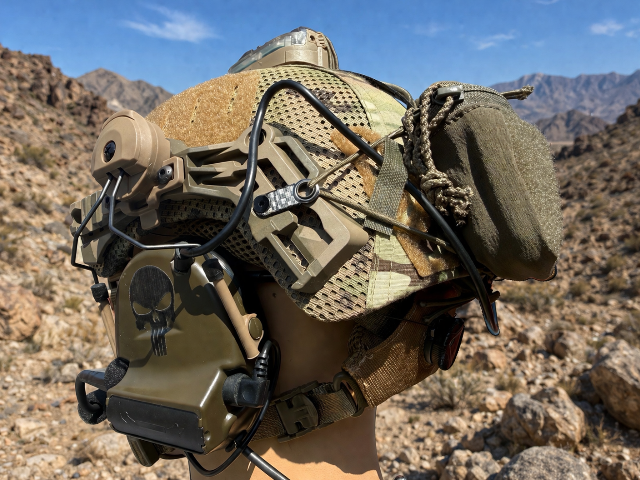 Special Forces Airsoft Custom 3.0 Exfil helmet with Headset
