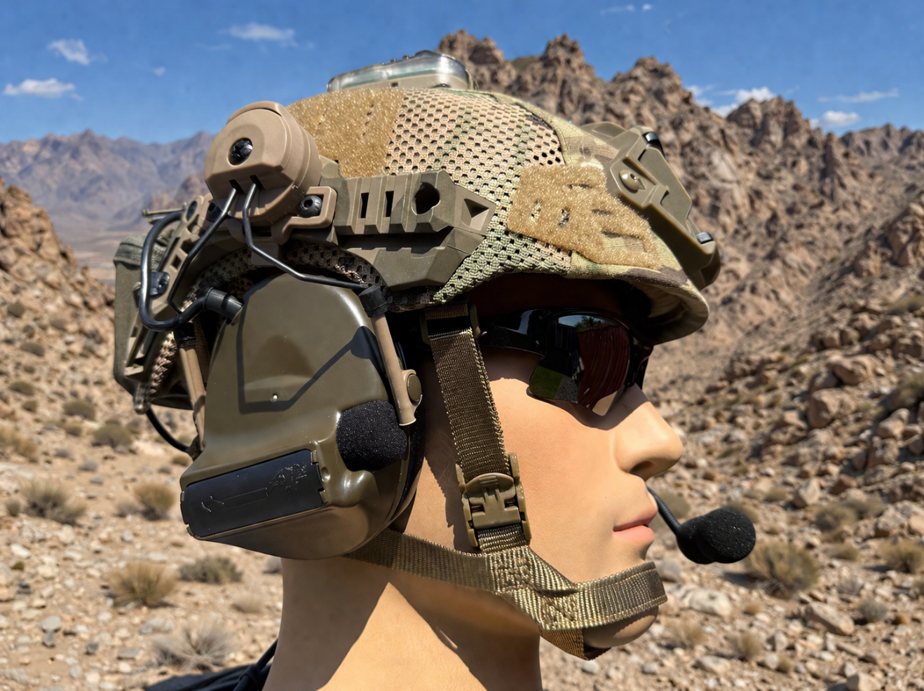 Special Forces Airsoft Custom 3.0 Exfil helmet with Headset