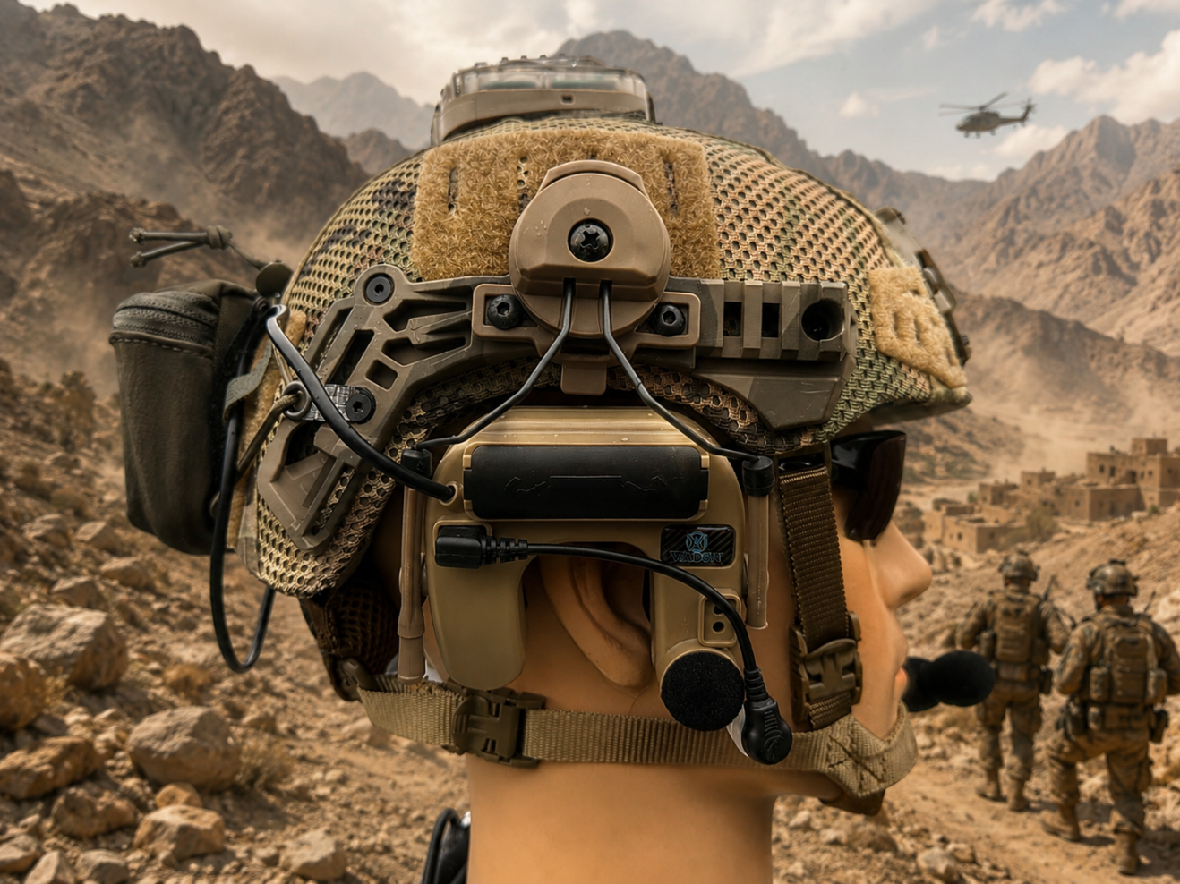 Airsoft Special Forces 3.0 exfil fast helmet with Comtac 4s