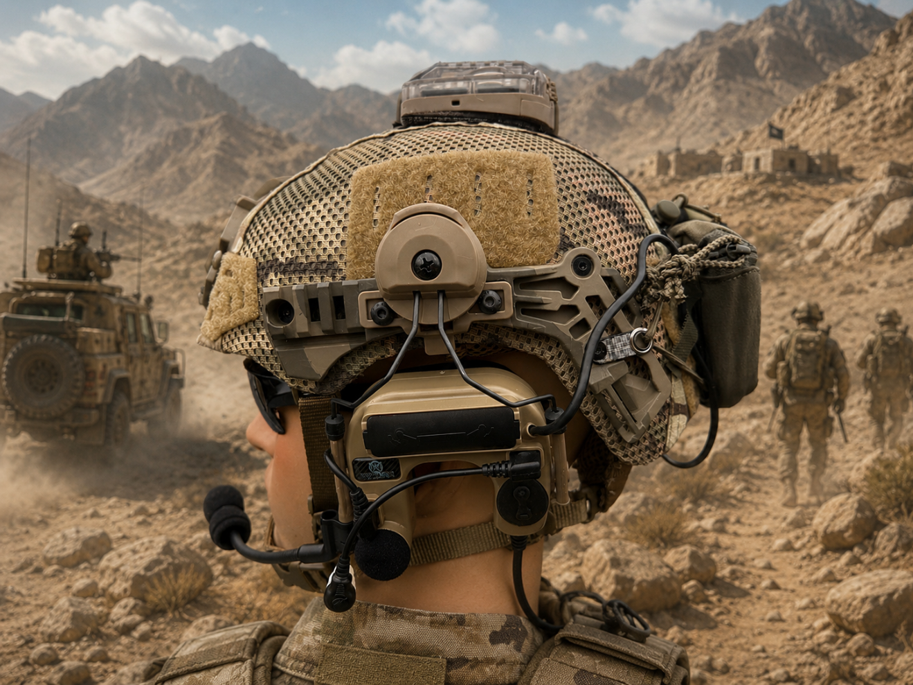Airsoft Special Forces 3.0 exfil fast helmet with Comtac 4s