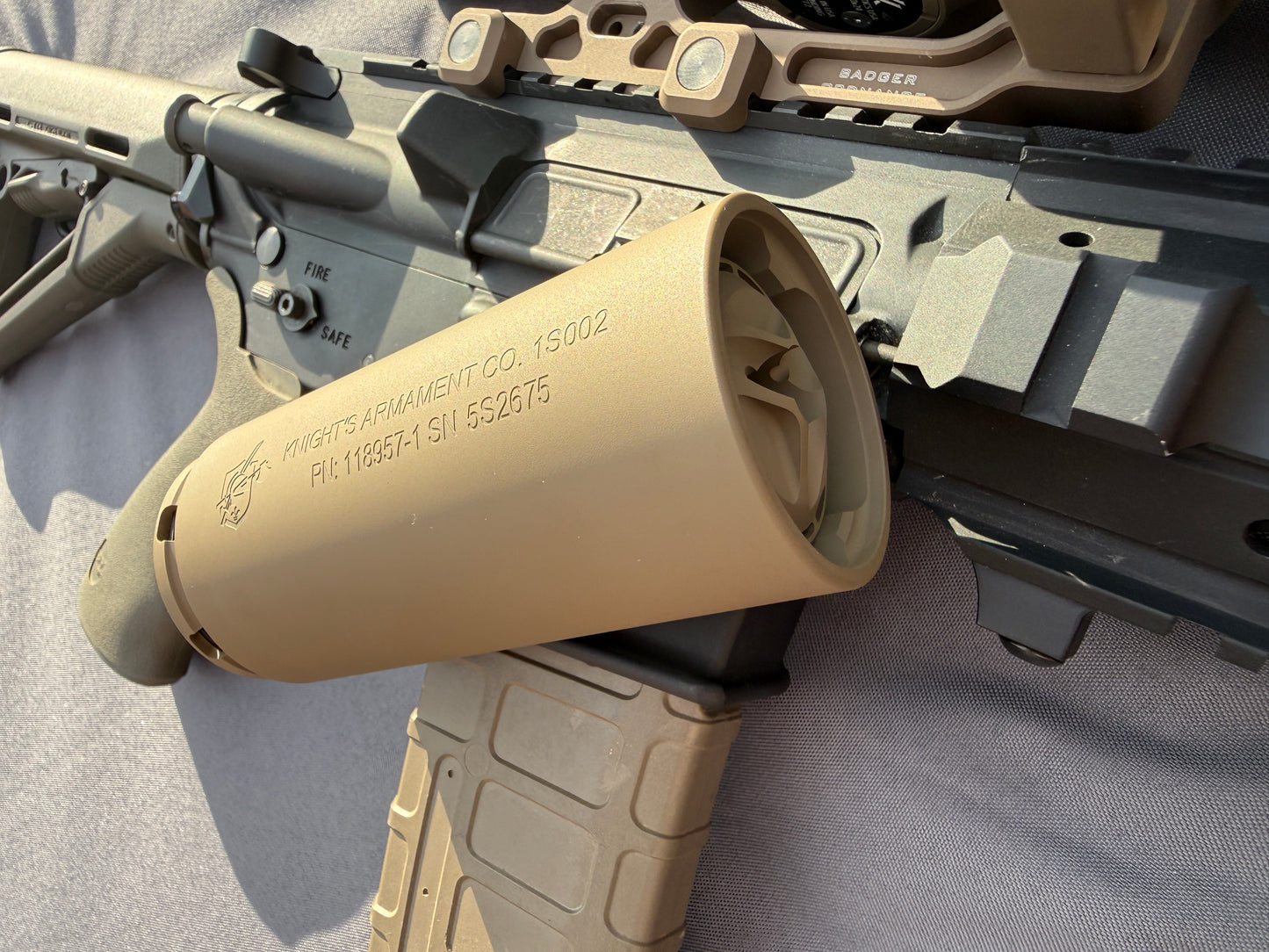 Licenced KAC QDC KS1 Suppressor with Flash eliminator