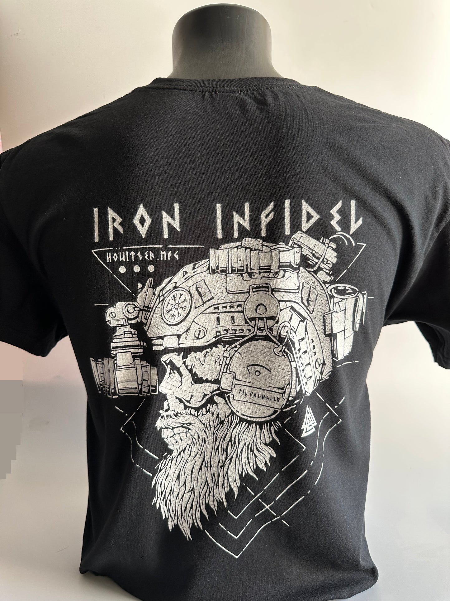 INFIDEL t shirt Ops Core helmet Black size Large