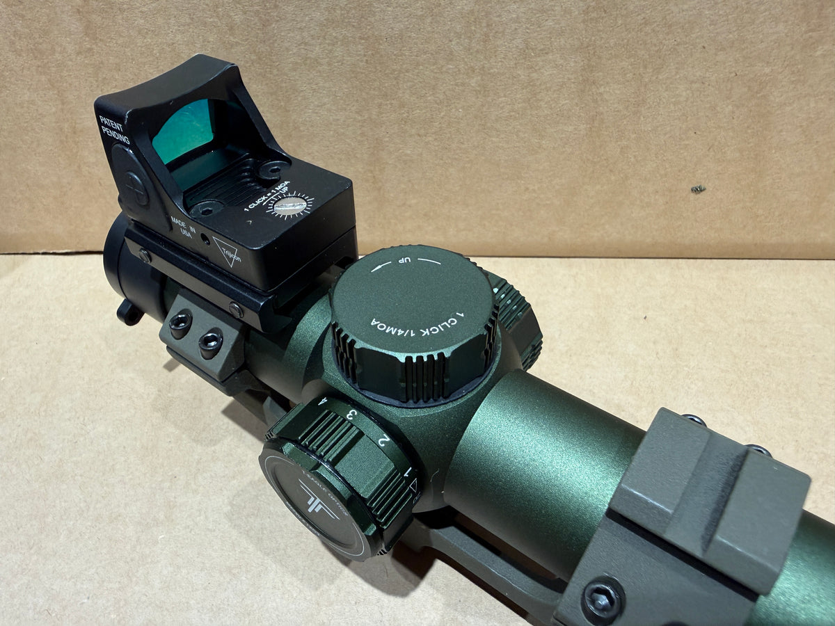 Green KS1 LPVO 1.2-6 x 24 British Army Rifle scope + RMR Red dot sight