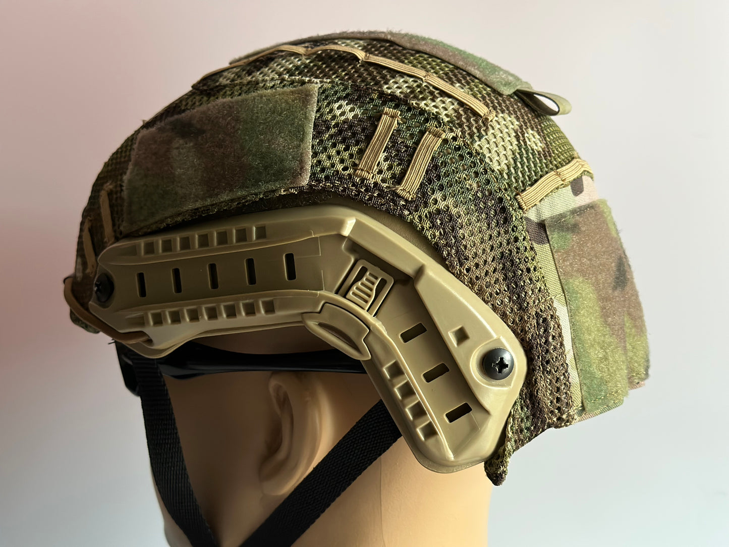 FAST Maritime Helmet + Mesh Multicam helmet cover