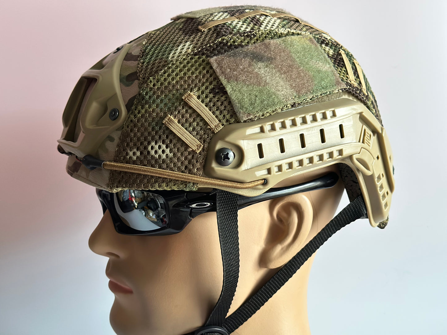 FAST Maritime Helmet + Mesh Multicam helmet cover