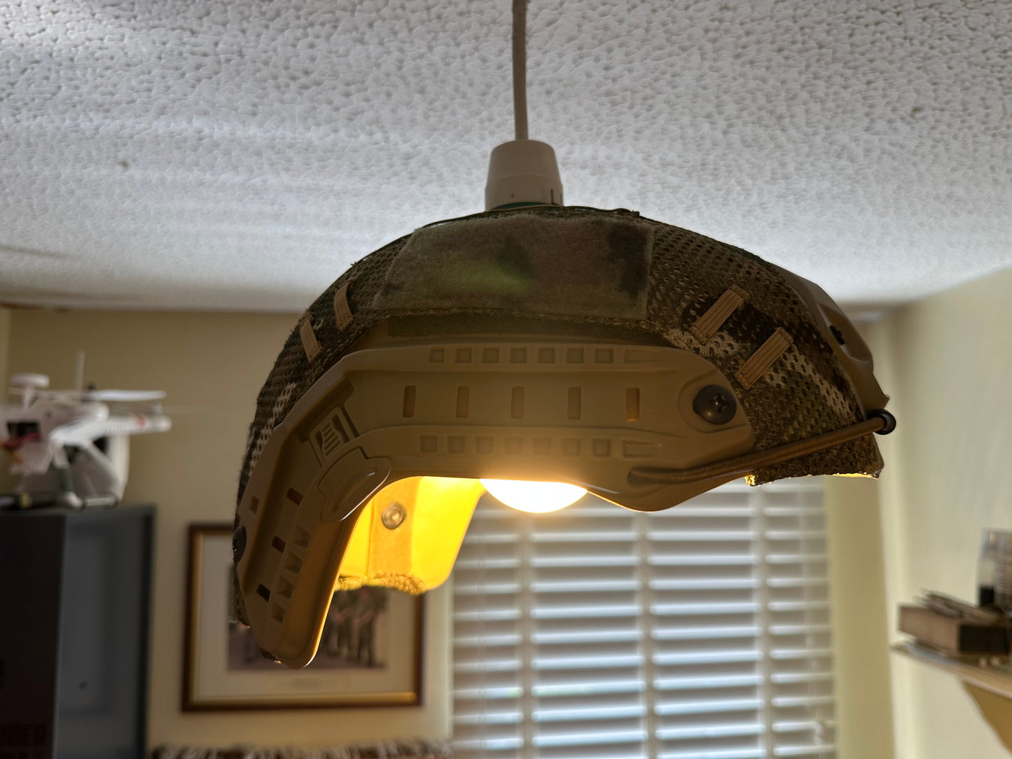 Multicam Ceiling Light Shade Fast helmet