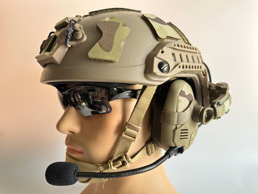 SUPER HIGH CUT FAST HELMET WITH HEADSET