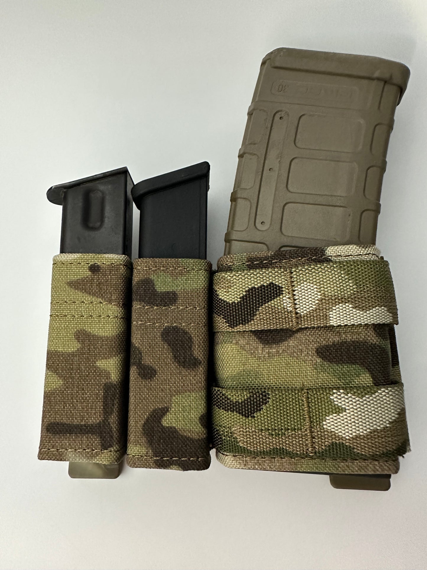 KYWI Style Single M4 5.56 Magazine & double 9mm mag pouch Multicam HSG Fast mag