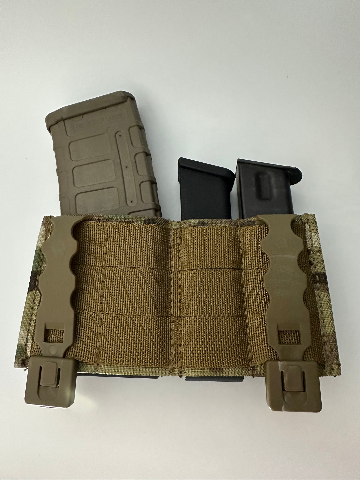 KYWI Style Single M4 5.56 Magazine & double 9mm mag pouch Multicam HSG Fast mag